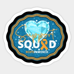 COPD Awareness Support Squad Crystal Heart Edition Sticker